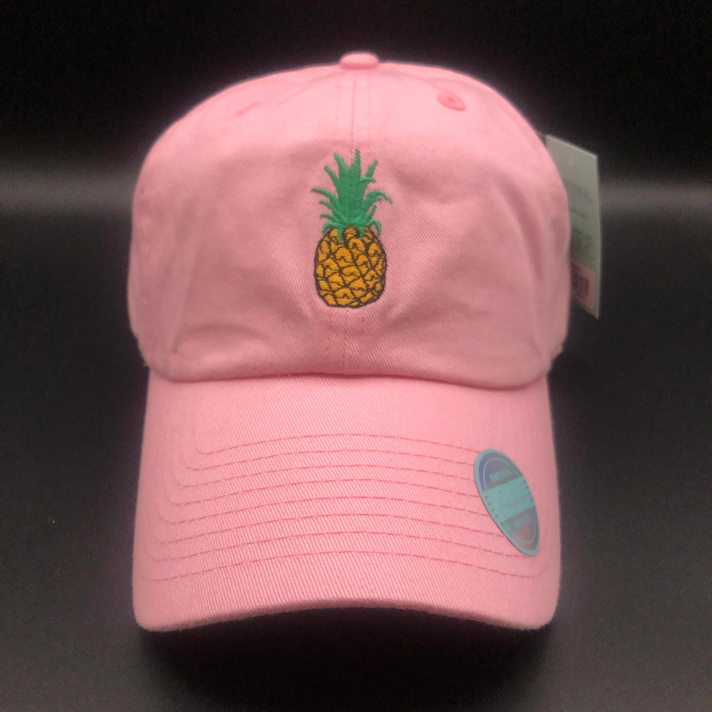 Pineapple Dad Hat Pink - Picture 2 of 3